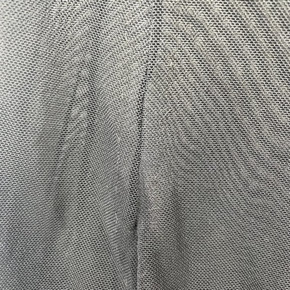 Black Chemise Slip Lingerie Womens M Medium Black Sheer Mesh Padded Embroidered - Picture 6 of 10